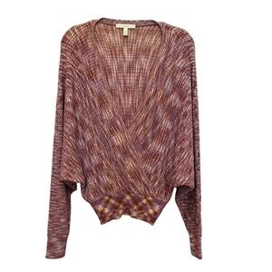 Le Lis V-Neck Sweater in Rich Purple